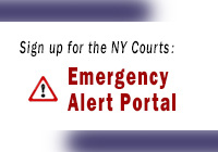 Sign up for the Courts new Emergency Alert Portal