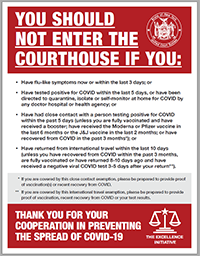 You Should not enter the courthouse If, Poster